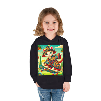 Dragon Dance on Wheels Toddler Pullover Fleece Hoodie