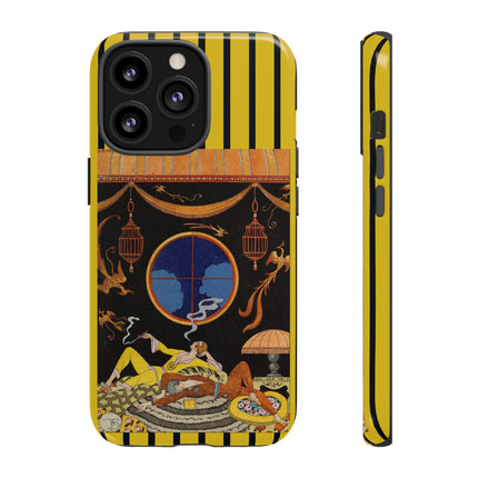 Falbalas et fanfreluches La paresse (Laziness) by George Barbier Phone Cases