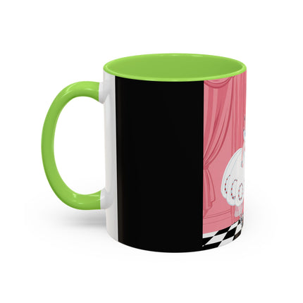 The Ladies Behind The Velvet Curtain Colorful Mugs – Art Deco Theatrical Elegance