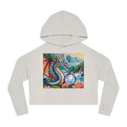 Wisdom's Guardian Cropped Hooded Sweatshirt