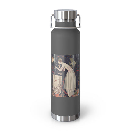 L'Etourdissant Petit Poisson (The Dazzling Little Fish) by George Barbier Copper Vacuum Insulated Bottle, 22oz