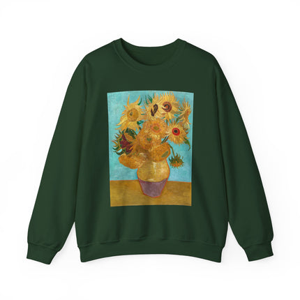 Vase with Twelve Sunflowers by Vincent Van Gogh Heavy Blend™ Crewneck Sweatshirt