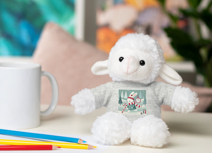 Candy Cane Timekeeper Bunny Stuffed Animals with Tee