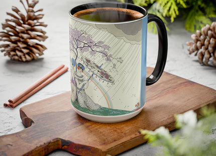 L’Arc-en-Ciel by George Barbier Colorful Mugs (11oz, 15oz)