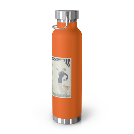 Visez au coeur, belles dames! by George Barbier Copper Vacuum Insulated Bottle, 22oz