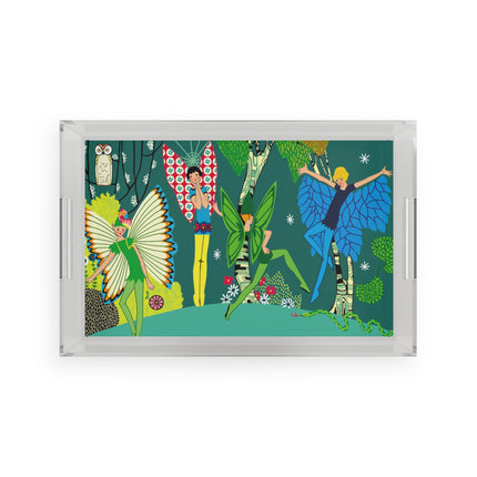 Enchanting Fairies of A Midsummer Night's Dream Acrylic Serving Tray