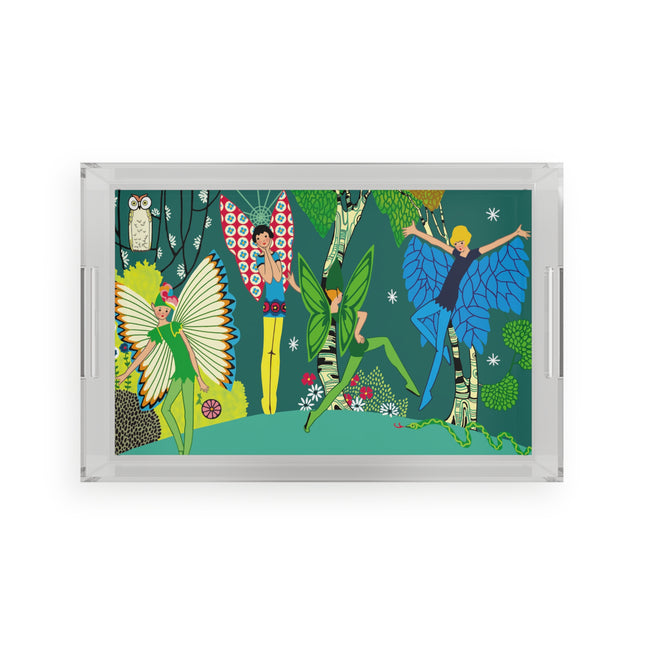 Enchanting Fairies of A Midsummer Night's Dream Acrylic Serving Tray