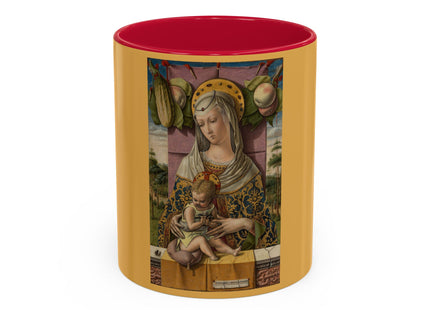 Madonna and Child by Carlo Crivelli Colorful Mugs (11oz, 15oz)