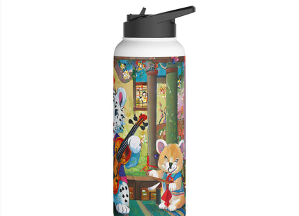 Melodies of the Snow Lion Cub Stainless Steel Water Bottle