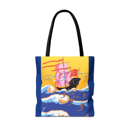 Golden Seas and Whimsical Dreams Tote Bag (AOP)