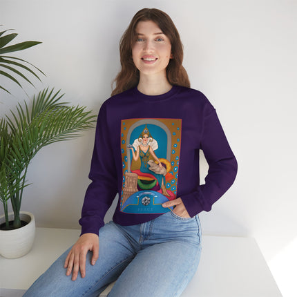 April & Diamond (from the Gem Series) by Sofia Chiostri Heavy Blend™ Crewneck Sweatshirt
