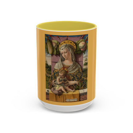 Madonna and Child by Carlo Crivelli Colorful Mugs (11oz, 15oz)