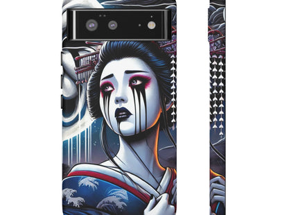 Geisha’s Black Ink Tears Phone Cases