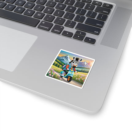 Stripes on Wheels Kiss-Cut Stickers (4 Sizes)