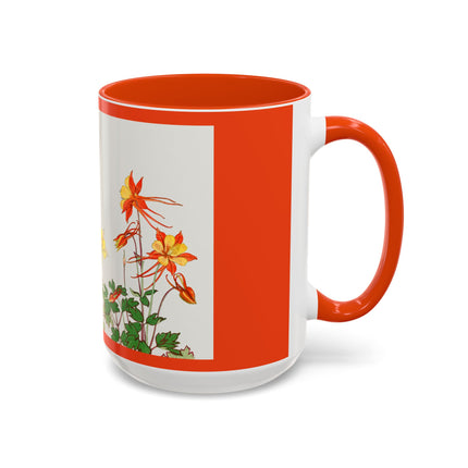 Aquilegia Flowers by Tanigami Kônan Colorful Mugs (11oz, 15oz)