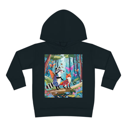 Whimsical Woodland Toddler Pullover Fleece Hoodie