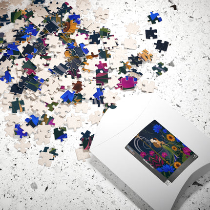 🌙🕯️ The Lady Of The Midnight Garden Puzzle – Art Deco Nocturne