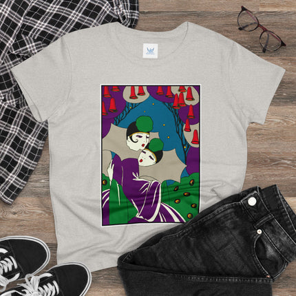 Two Pierrots Women's Midweight Cotton Tee