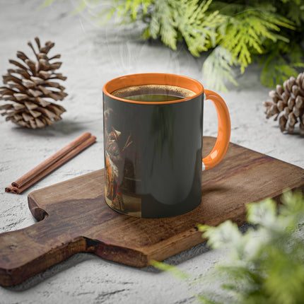 A Rich Kirghiz Huntsman with a Falcon by Vasily Vereshchagin Colorful Mugs, 11oz