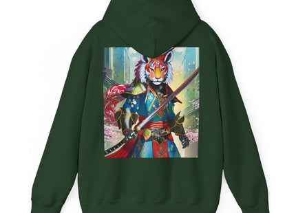 Cyberpunk Samurai Tiger – Heavy Blend™ Hooded Sweatshirt