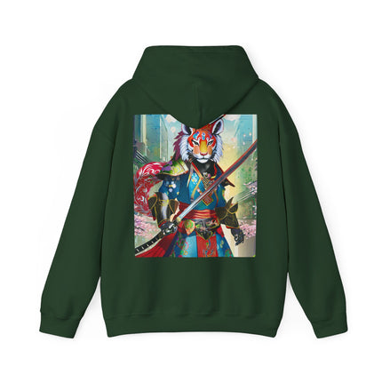 Cyberpunk Samurai Tiger – Heavy Blend™ Hooded Sweatshirt