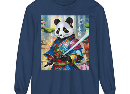 Cyberpunk Samurai Garment-dyed Long Sleeve T-Shirt