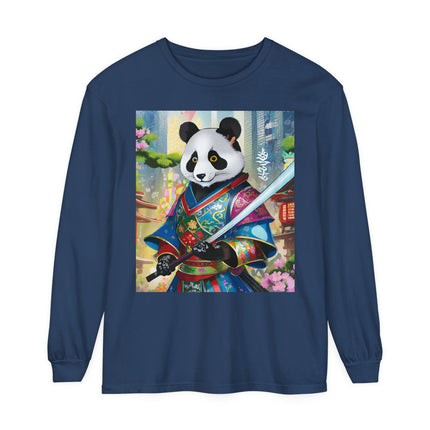 Cyberpunk Samurai Panda Long Sleeve T-Shirt