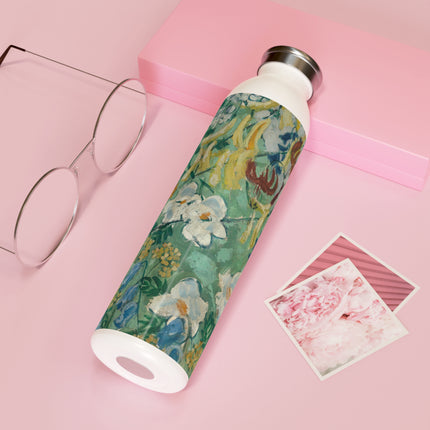 Flowers by August Babberger Slim Water Bottle