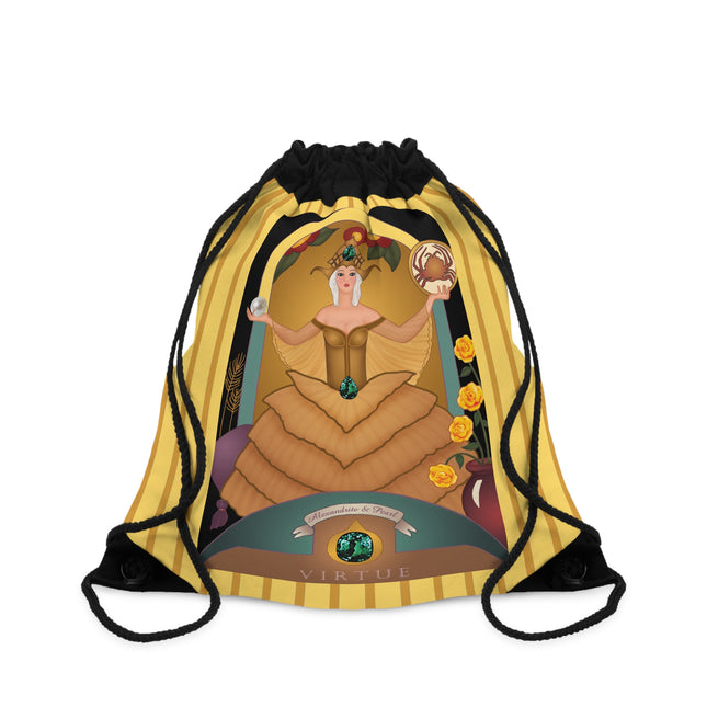 June & Pearl, Alexandrite Zodiac Drawstring Bag