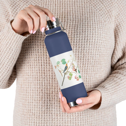 Orange-Headed Ground Thrush by Shaikh Zain al–Din Copper Vacuum Insulated Bottle, 22oz