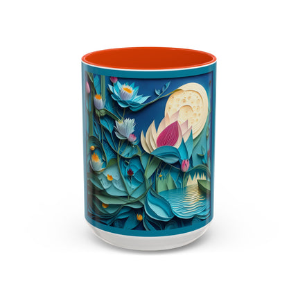 Ethereal Moonlit Lake Colorful Mugs (11oz, 15oz)