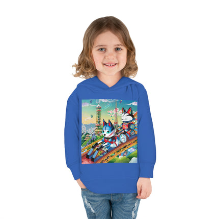 Kitsune Carnival Toddler Pullover Fleece Hoodie