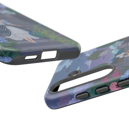 🦚🌸 The Peacock Garden Terrace Phone Case – Art Deco Floral Elegance