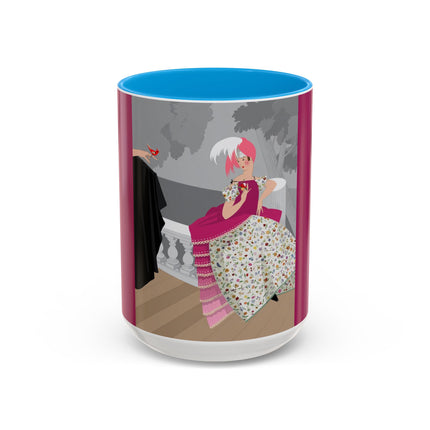 The Red Bird Colorful Mugs – Gentle Storybook Charm & Elegant Whimsy
