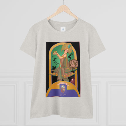 October & Opal, Tourmaline (from the Gem Series) by Sofia Chiostri Women's Midweight Cotton Tee