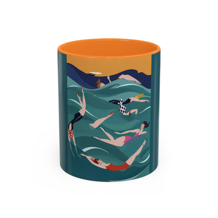 Summer Splash Colorful Mugs – Retro Beach Joy & Carefree Summer Vibes