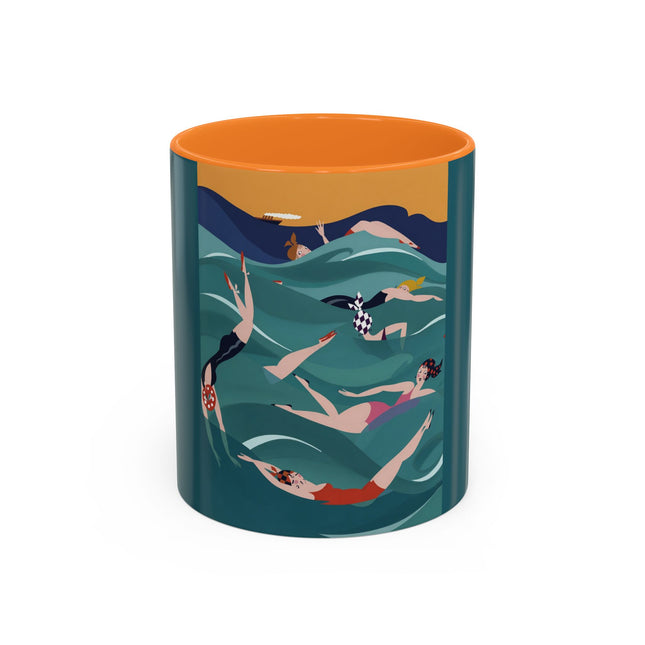 Summer Splash Colorful Mugs – Retro Beach Joy & Carefree Summer Vibes