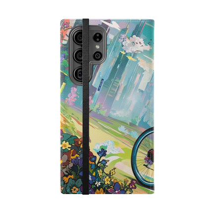 🐸🚵 Cyberpunk Frog Flip Case – High-Tech Adventure & Neon Velocity