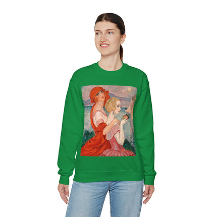 Sur la Route d'Anacapri by Gerda Wegener Heavy Blend™ Crewneck Sweatshirt