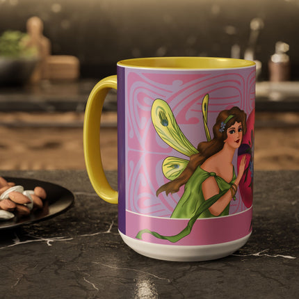 The Fairy’s Blossom Colorful Mugs (11oz, 15oz)