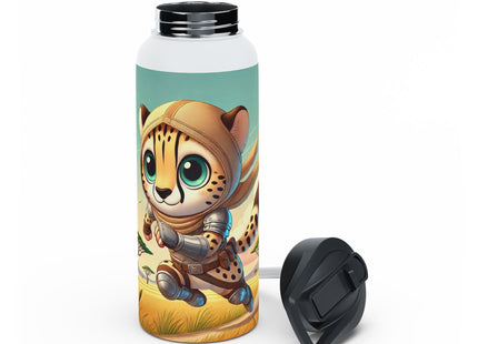 Swift Cheetah Stainless Steel Water Bottle, Standard Lid