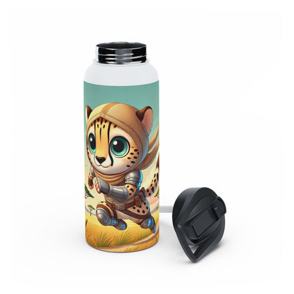 Swift Cheetah Stainless Steel Water Bottle, Standard Lid