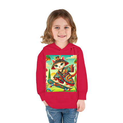 Dragon Dance on Wheels Toddler Pullover Fleece Hoodie