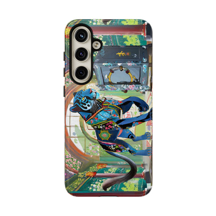 Cyber Panther's Hunt Phone Cases