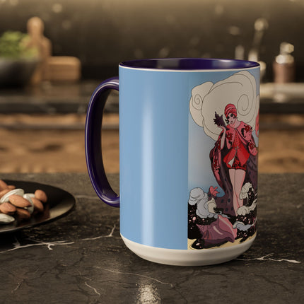 Goddess of the Swirling Sea Colorful Mugs (11oz, 15oz)