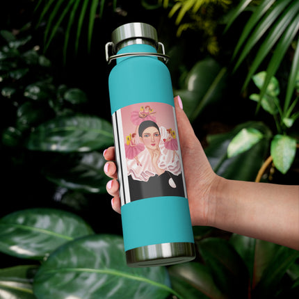 Pierrot & Fairies Dressed in Pink by Sofia Chiostri Copper Vacuum Insulated Bottle, 22oz