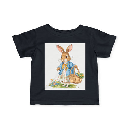 🐰🌼 The Little Spring Bunny Infant Fine Jersey Tee – Whimsical Woodland Charm
