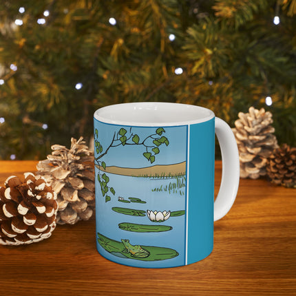 The Crow and the Frog Ceramic Mug 11oz