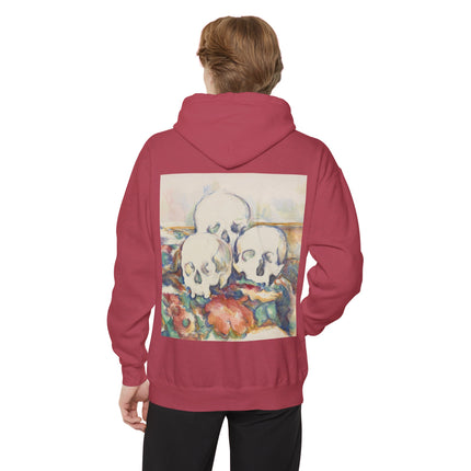 The Three Skulls by Paul Cézanne Unisex Garment-Dyed Hoodie
