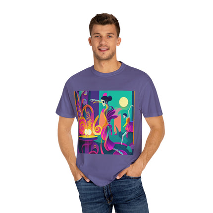 Dance of the Skeleton Ballerinas Unisex Garment-Dyed T-shirt